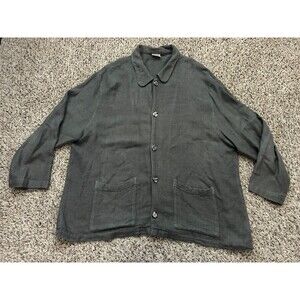 CP Shades Oversized Jacket Womens Medium Rayon Linen Lagenlook